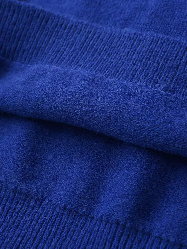 NLZGMSJ Casual Knitted Women Loose Sweater Autumn Long Sleeve Half High Collar Oversize Pullovers Female Warm Sweater Y2K