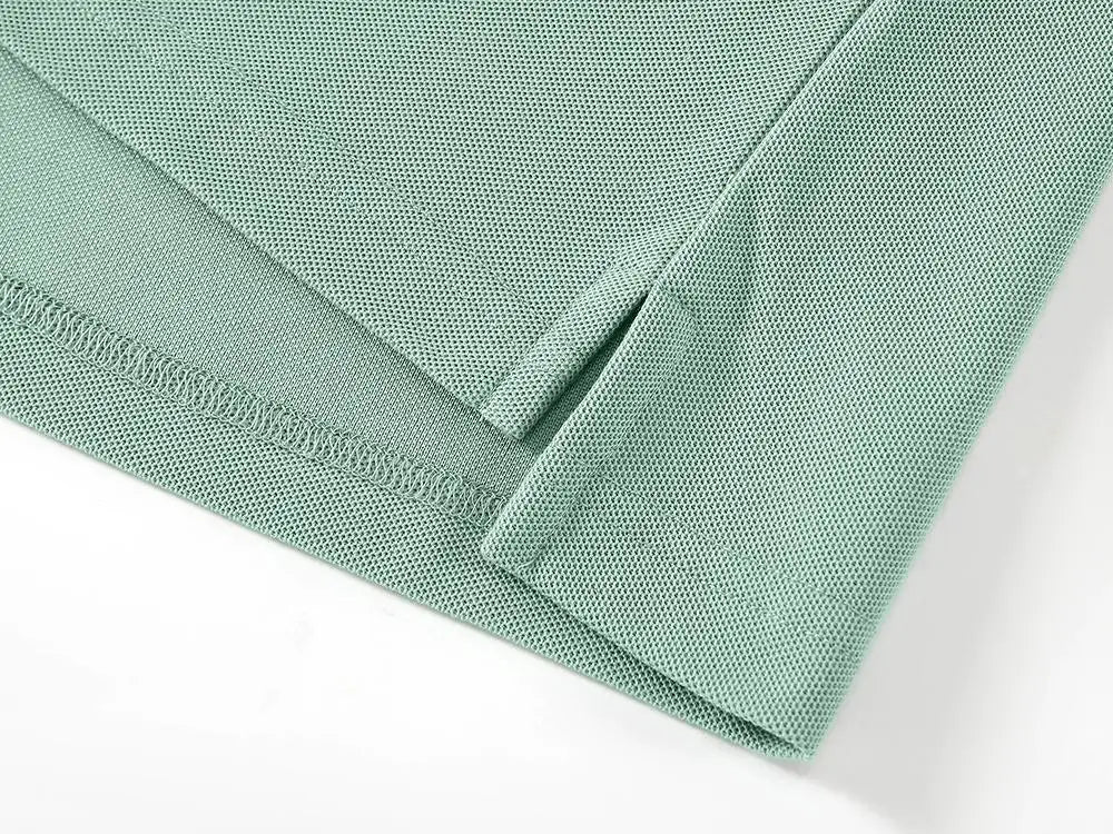 Plain Long Sleeve Polo Shirt Men Women Solid 3 Buttons Lapel T Shirts Autumn Winter Golf Polos Regular Mens Tops Clothing Custom