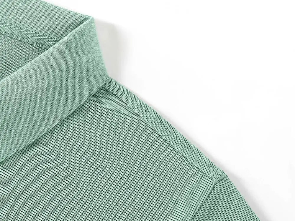 Plain Long Sleeve Polo Shirt Men Women Solid 3 Buttons Lapel T Shirts Autumn Winter Golf Polos Regular Mens Tops Clothing Custom